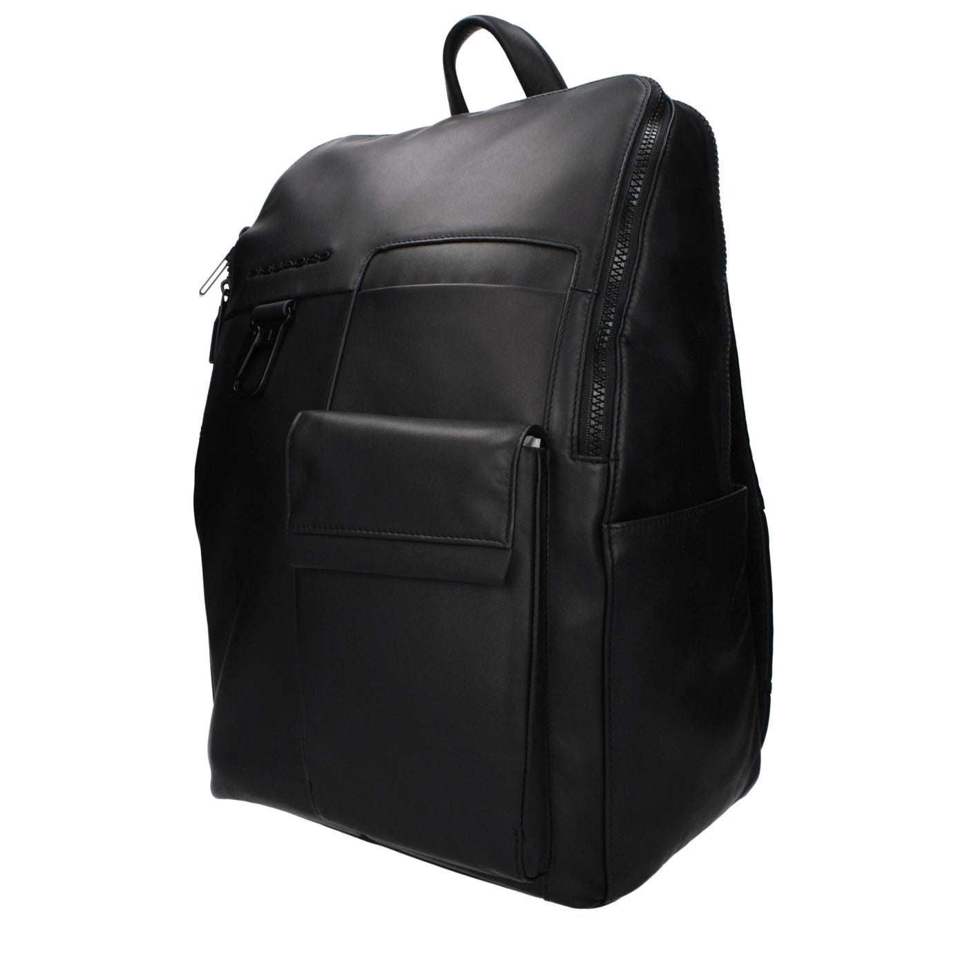 Piquadro Black Leather Backpack
