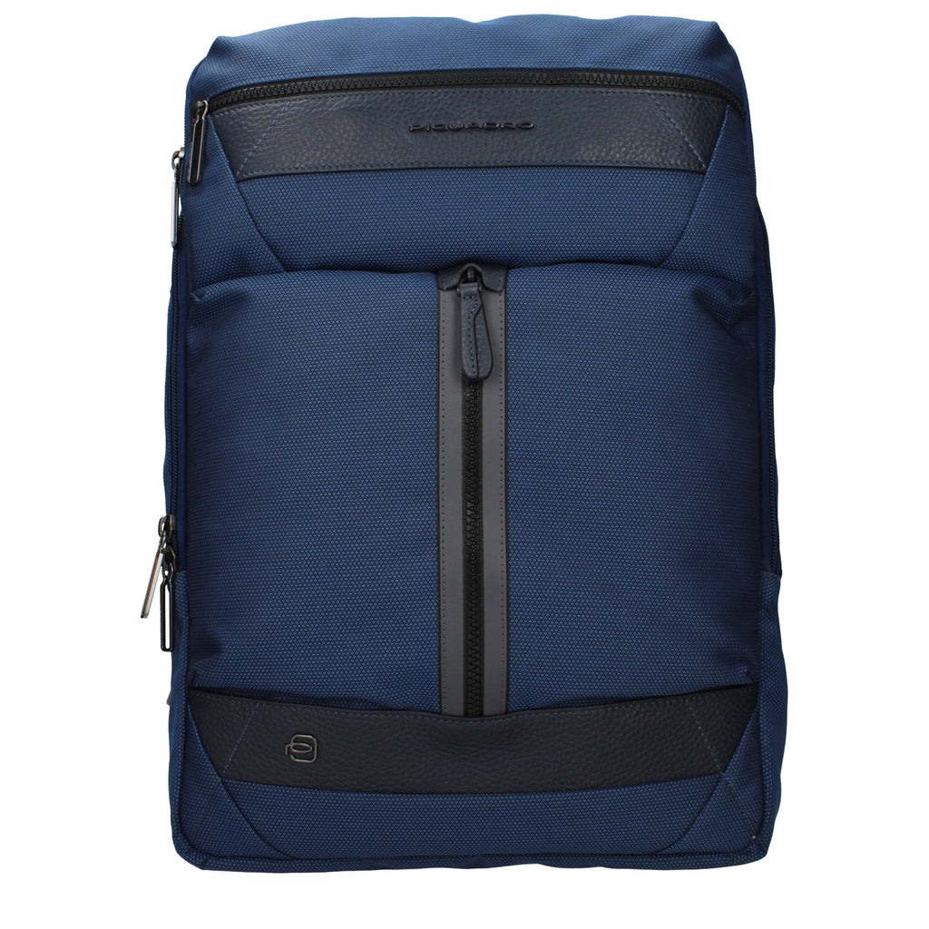 Piquadro Blue Fabric Backpack