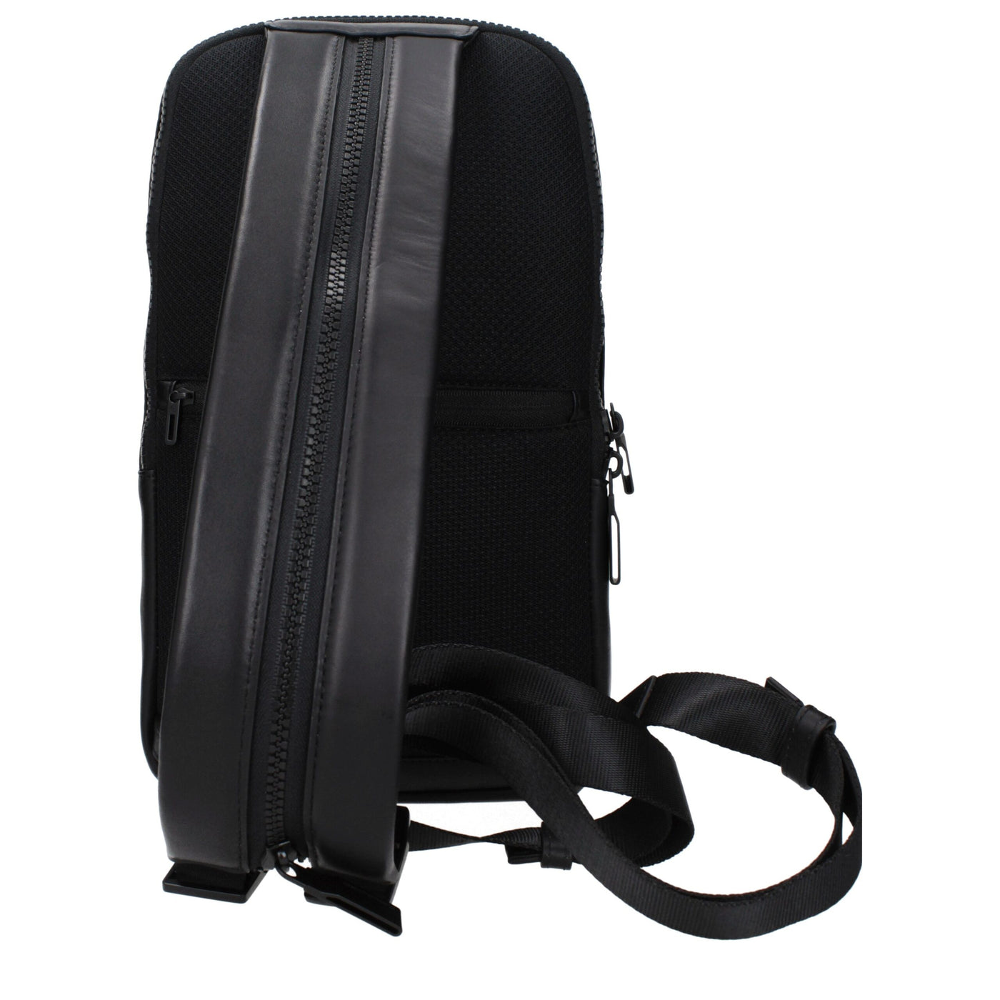 Piquadro Black Leather Backpack