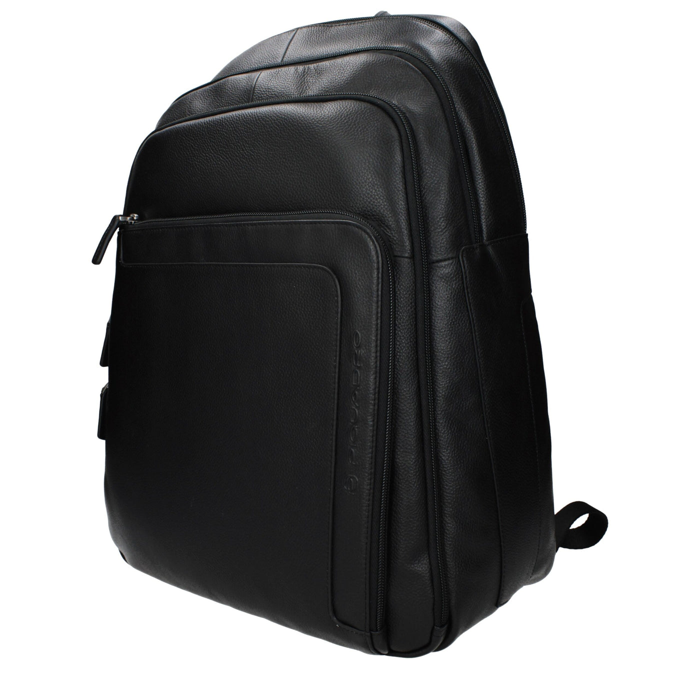 Piquadro Black Leather Backpack